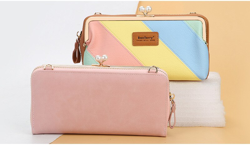 Cartera de cuero PU con correa ajustable 21