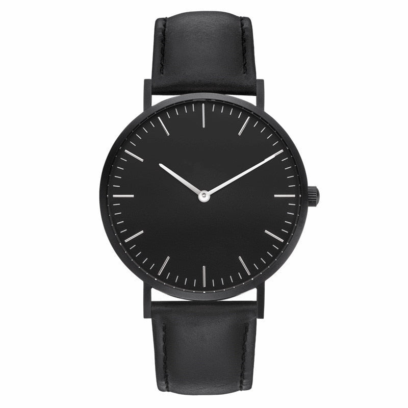 Reloj de cuero de lujo para mujer, pulsera de cuarzo Simple 3