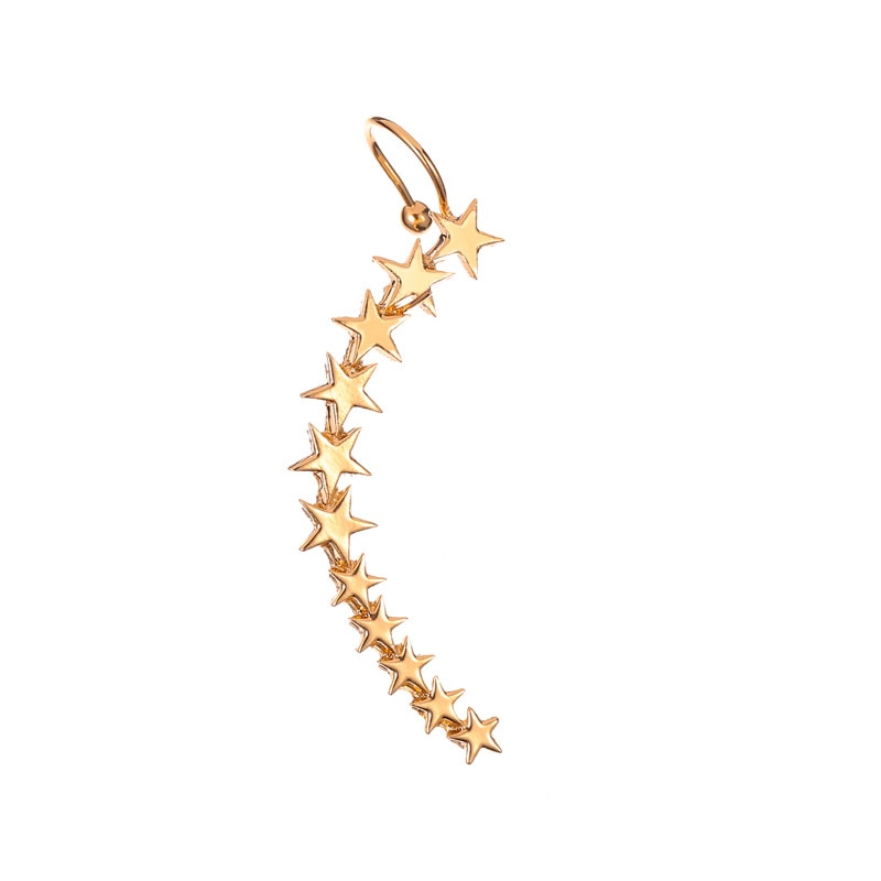Pendientes Largos Con Forma De Estrella Para Mujer