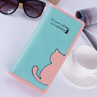 Cartera de cuero sintético con cremallera Para Mujer