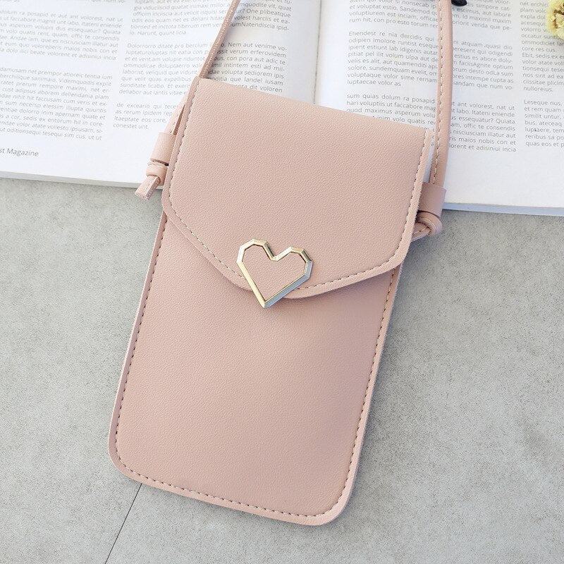 Cartera transparente, con pantalla táctil, Retro, para teléfono móvil, de diseñador