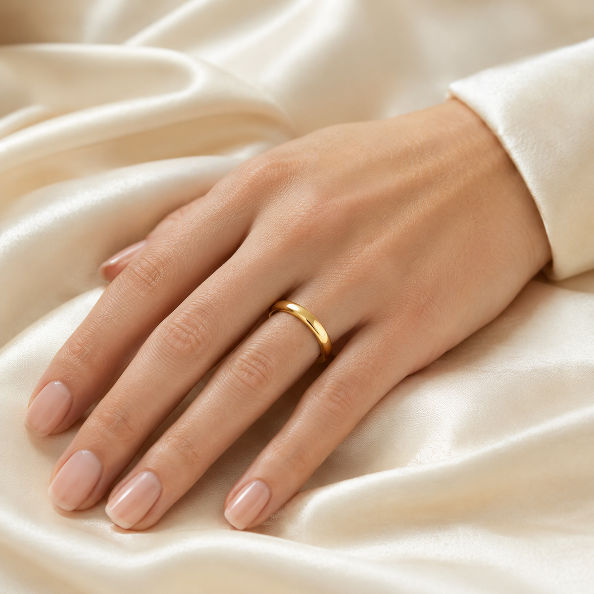 Anillo Dorado Clásico Esencia