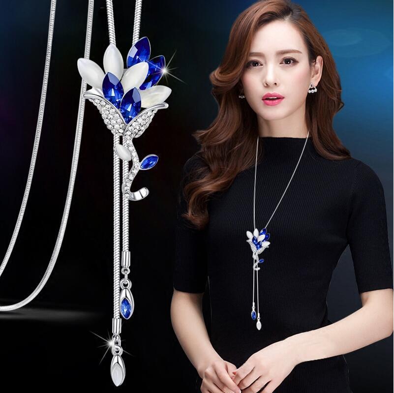 Collares Largos Y Colgantes Joyería De Cristal