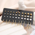 Conjunto De Pendientes Juego De Pendientes Femenino De Perlas