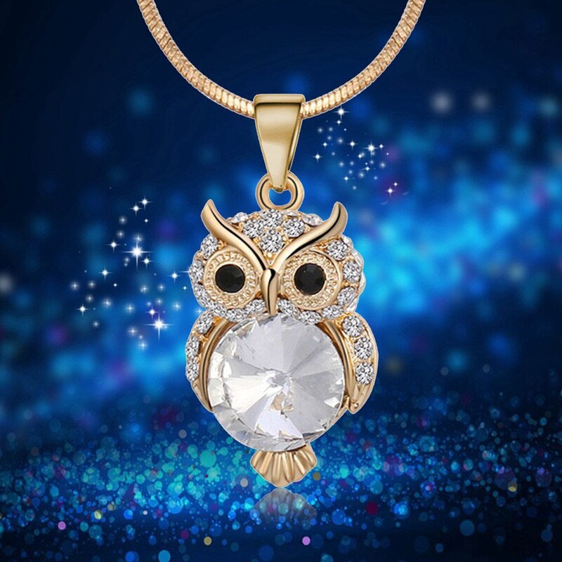 Small Cute Owl Bird Pendant